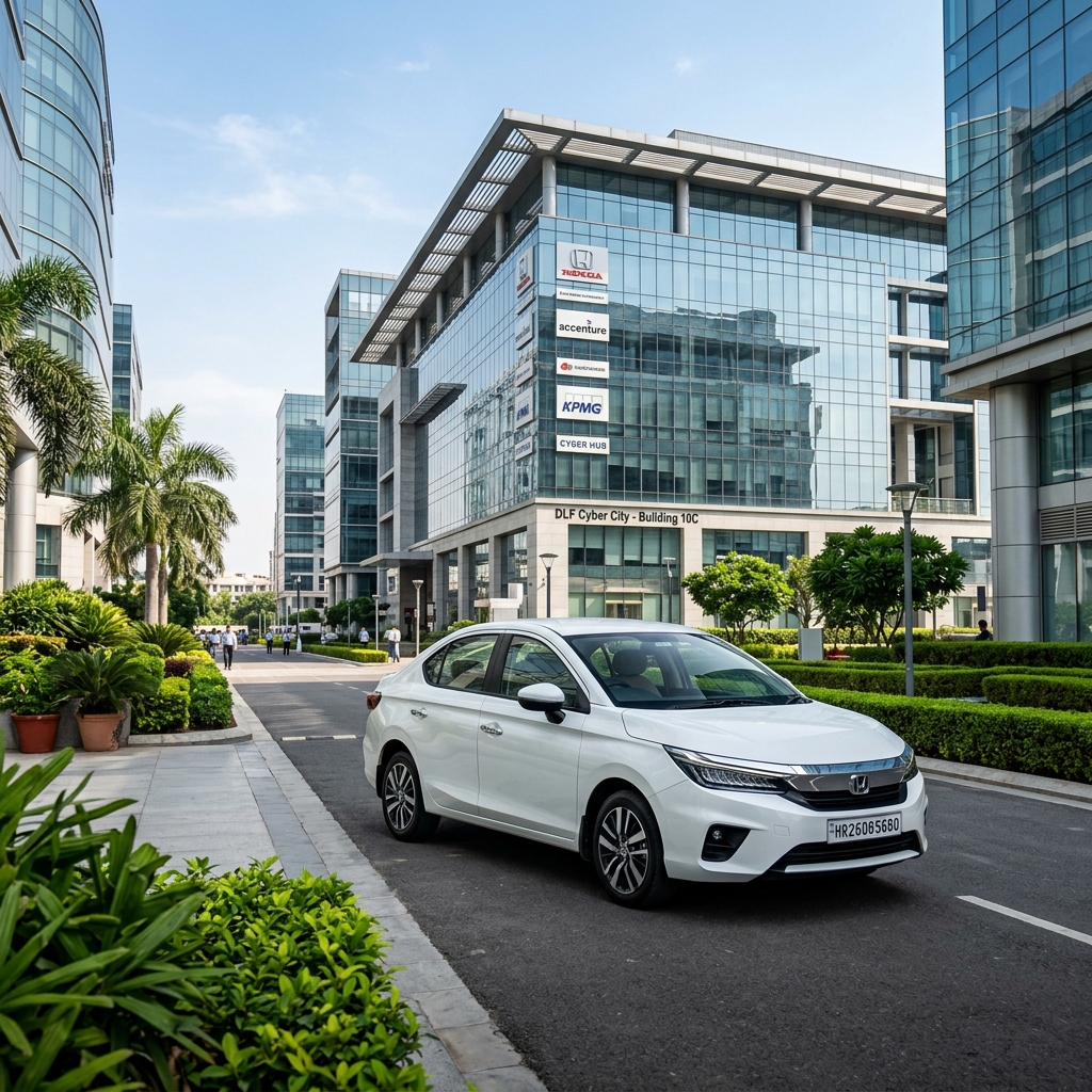Honda City at DLF Cyber City Gurgaon