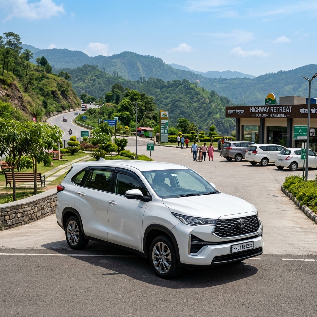Toyota Innova Hycross at Indian highway
